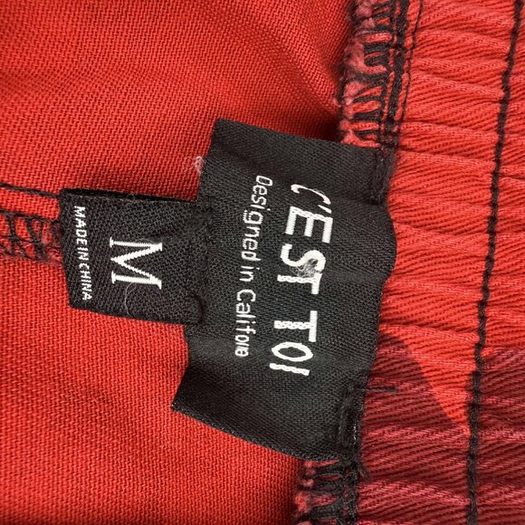Camo Cargo Jogger, C'Est Toi, NEW with tag, Medium, RED - Picture 5 of 6